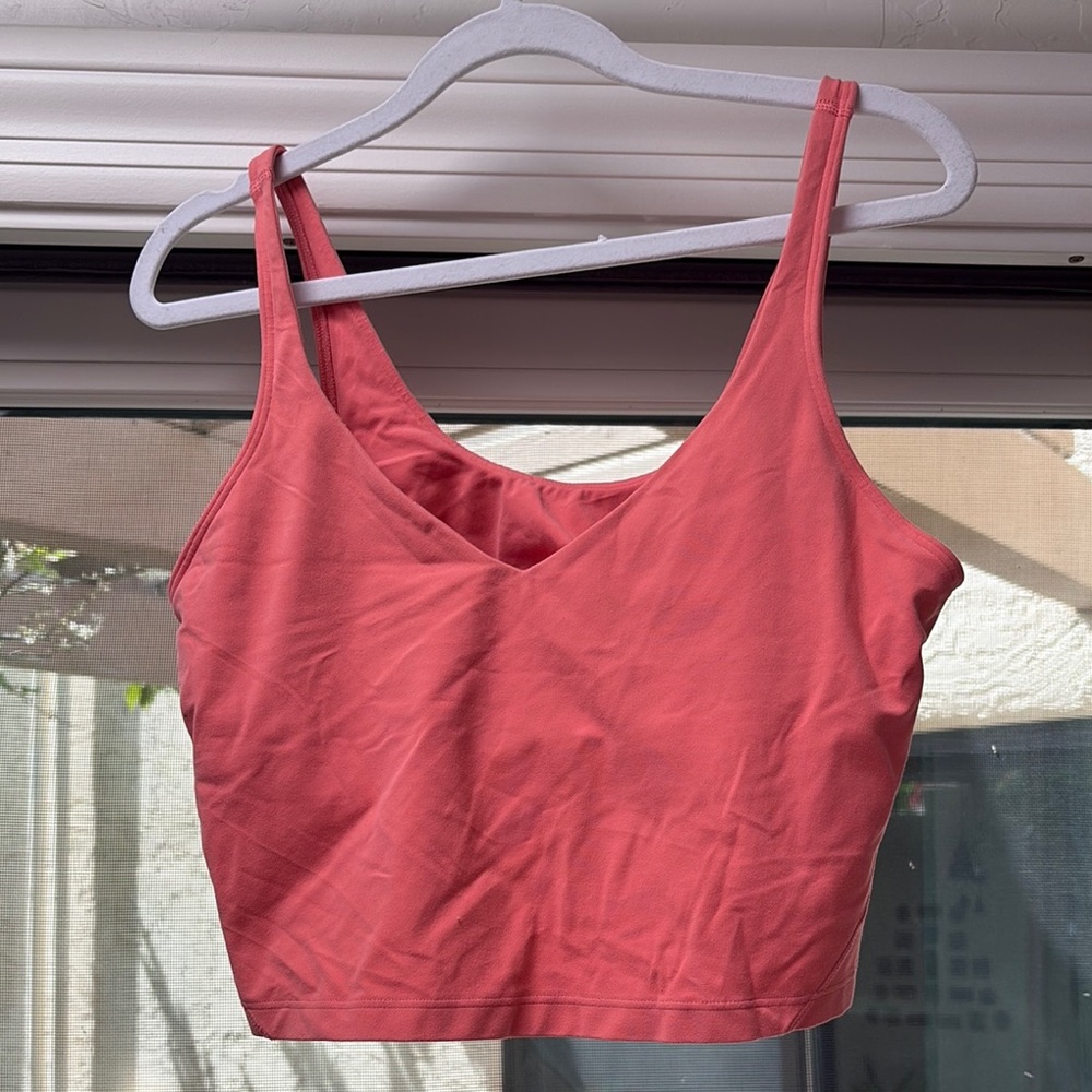 Lululemon Align Coral Pink Crop Top Tank